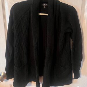 Lucky Brand Ribbed Black Cardigan - Men's Small